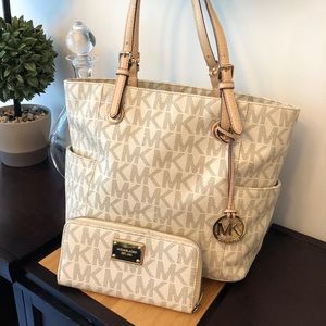 Michael Kors Jet Set Tote & Matching Wallet